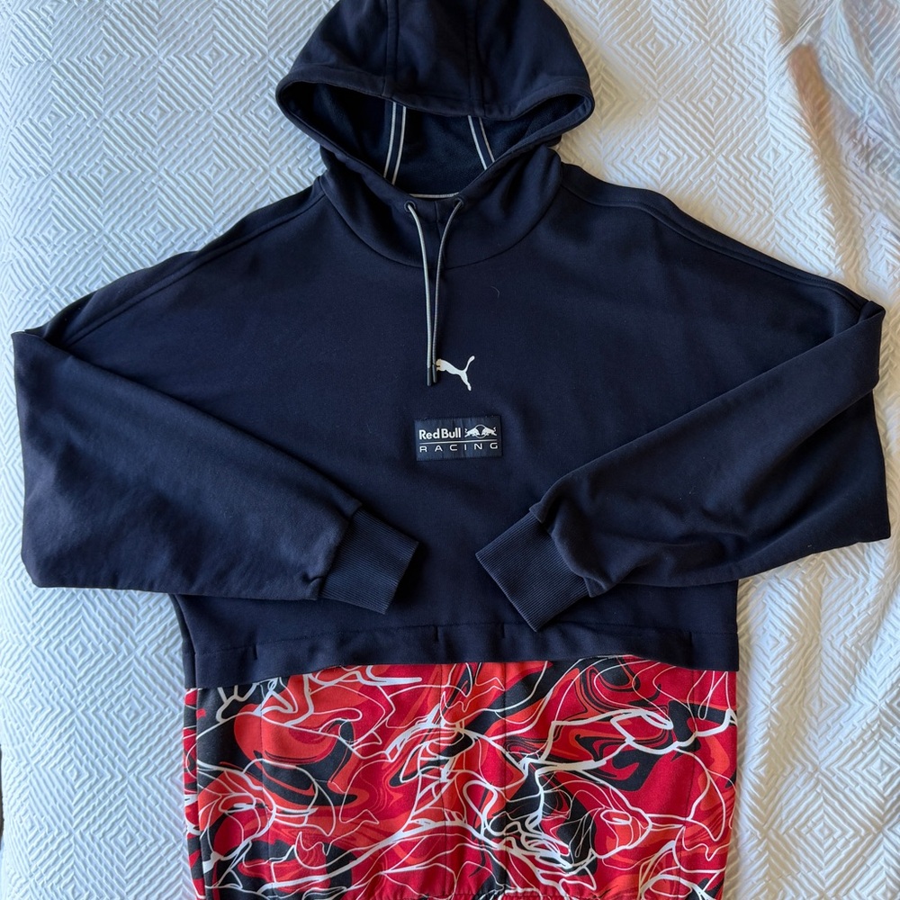 Red Bull Racing All Over Print Hoodie by Puma - Night Sky